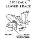 ZipTrack Lower Track